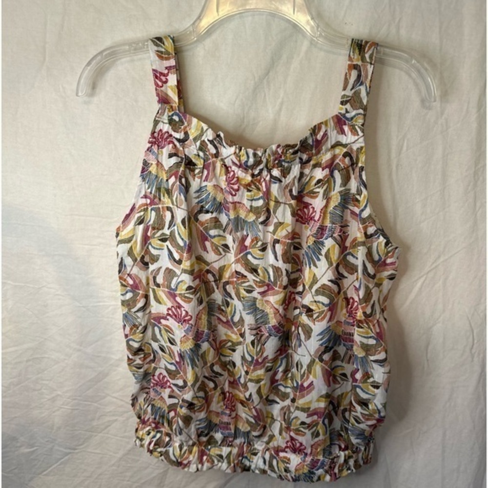 Anthropologie Jane and Delancey Tank with Tropical Pattern Size Medium